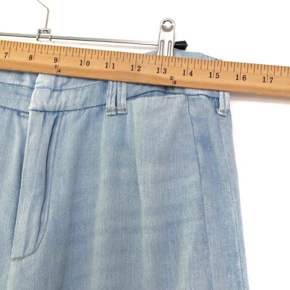 NWOT Anthropologie Pilcro High Rise Wide Leg Bell Bottom Flare Blue Jeans 28 - Picture 6 of 8